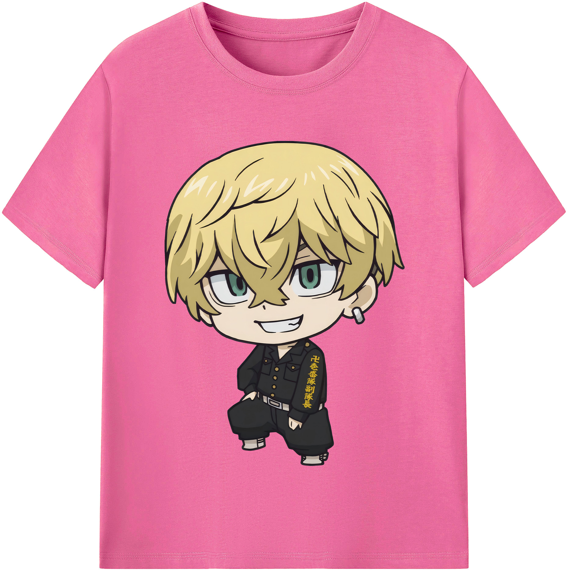 （画像用） 東京リベンジャーズ Tokyo Revengers レディースカジュアルプリントTシャツ（綿100％）